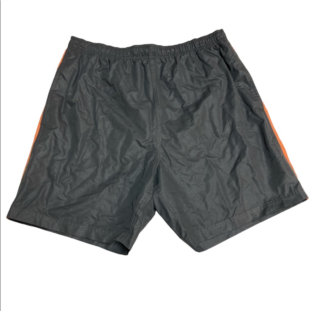 Laguna Originals Gray with Orange Trim Mens Swim Trunks